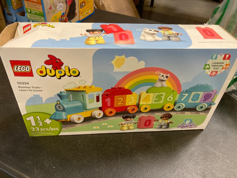 Photo 1 of LEGO DUPLO My First Number Train Toy with Bricks for Learning Numbers, Preschool Educational Toys for 1.5-3 Year Old Toddlers, Girls & Boys, Early Development Activity Set, 10954