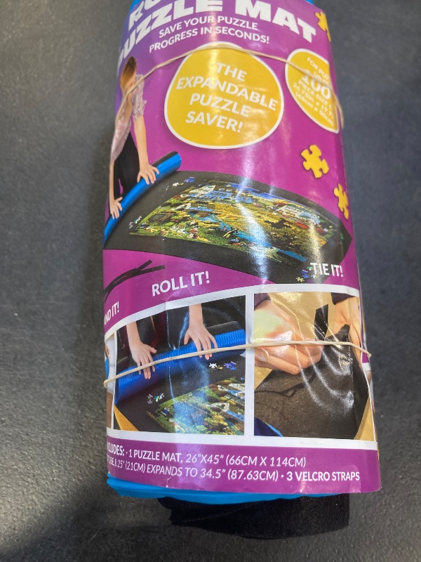 Photo 1 of Jumbo Roll-Up Puzzle Mat – Fits Up to 2000 Pieces – Easy Storage & Cleanup – Preserve Your Jigsaw Puzzle!