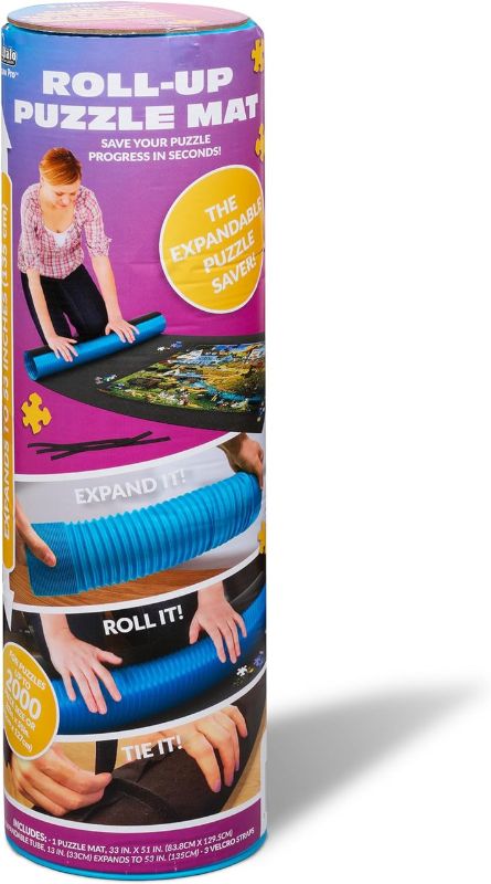 Photo 1 of Jumbo Roll-Up Puzzle Mat – Fits Up to 2000 Pieces – Easy Storage & Cleanup – Preserve Your Jigsaw Puzzle!
