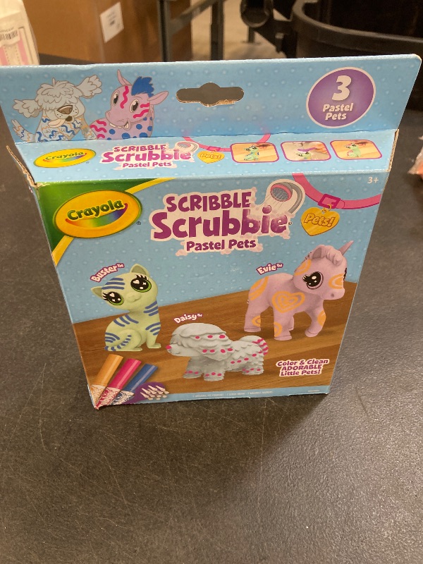 Photo 1 of Crayola Scribble Scrubbie Pastel Pets (3ct), Grooming Animal Toy for Kids, Washable Animal Figurine, Kids Gift, Toys for Girls & Boys, 3+