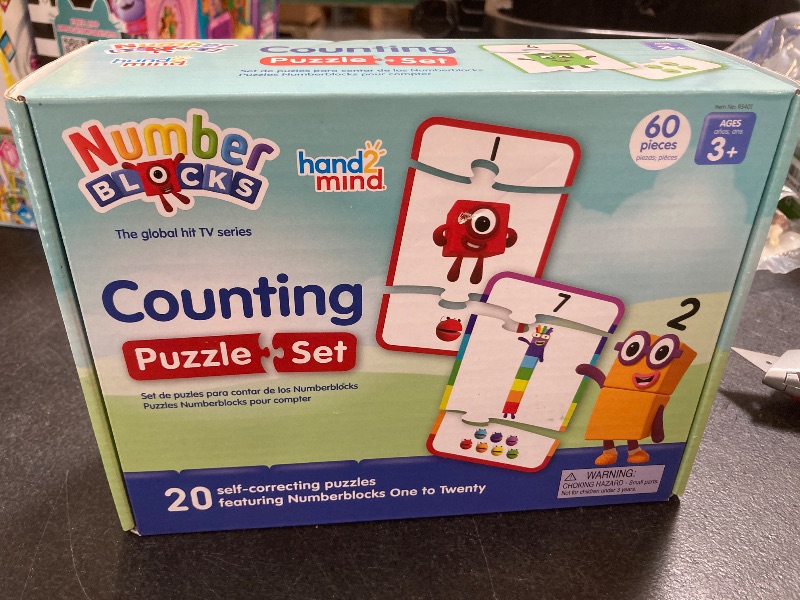 Photo 1 of hand2mind Numberblocks Counting Puzzle Set, Number Puzzle, Counting Games for Kids Ages 3-5, Numbers for Toddlers, Math Games for Kids, Matching Game, Educational Toys, Preschool Learning Activities