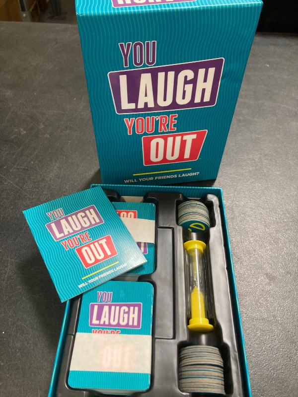 Photo 1 of DSS Games You Laugh You're Out A Party Game with Hilarious Charades Family Card Games for Adults & Kids, 125 Prompt Cards Fun Card Games for Family Game Nights, Gatherings, & Parties Ages 14 +