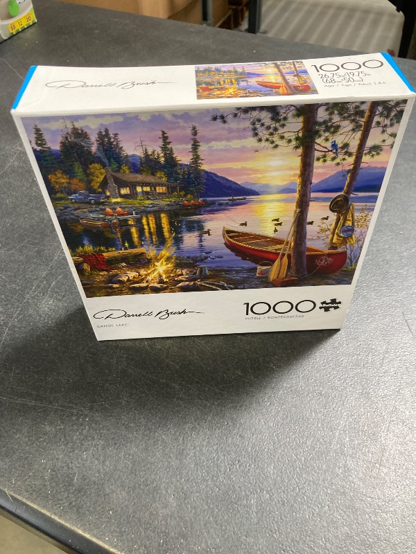 Photo 1 of Buffalo Games - Darrell Bush - Canoe Lake -1000 Piece Jigsaw Puzzle For Adults - Challenging Puzzle Perfect for Game Nights - Finished Puzzle Size is 26.75 x 19.75