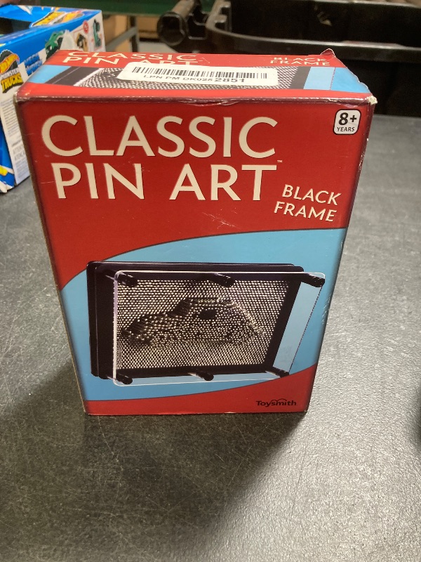 Photo 1 of Toysmith: Classic Pin Art, Moveable Metal Pins to Create 3D Images, Great Conversation Piece, Suitable for Home or the Office, For Ages 8 and up, Black/Sliver, 5 - 10 years