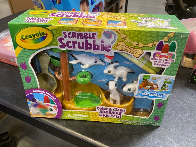 Photo 1 of Crayola Scribble Scrubbie Pets Dinosaur Waterslide, Dinosaur Toys for Kids, Pet Grooming Toy, Gifts for Boys & Girls, Ages 3+