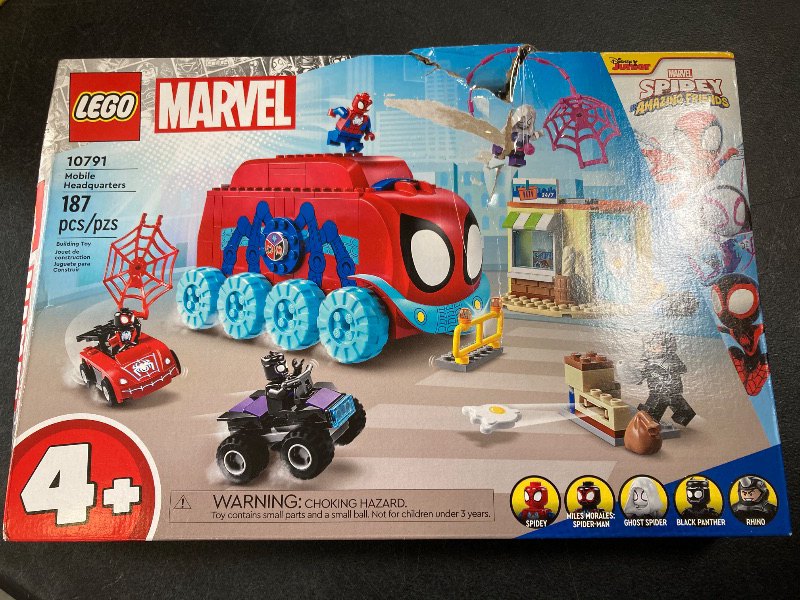 Photo 1 of LEGO Marvel Team Spidey's Mobile Headquarters 10791 Building Set - Featuring Miles Morales and Black Panther Minifigures, Spidey and His Amazing Friends Series, for Boys, Girls, and Kids Ages 4+