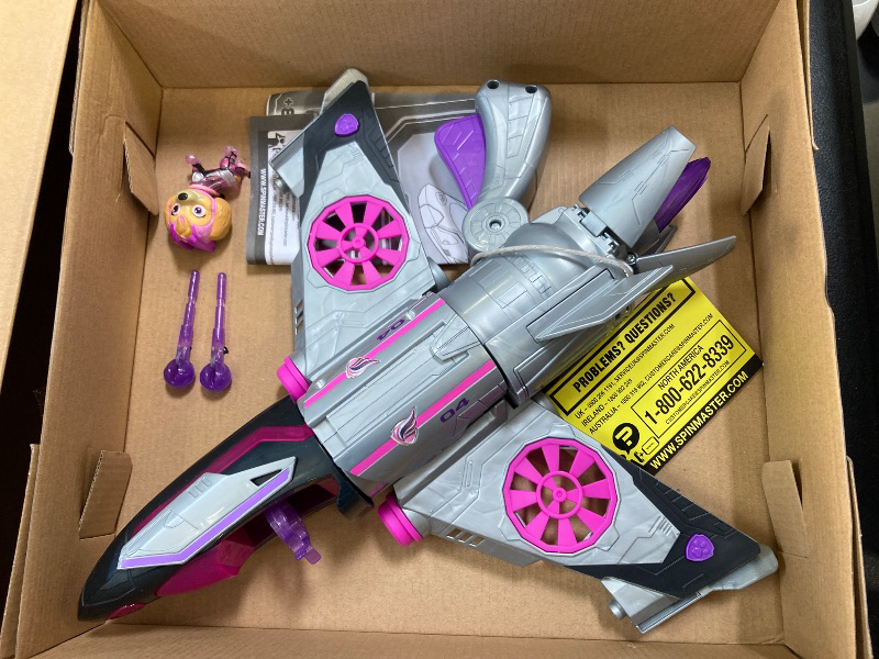 Photo 1 of Paw Patrol: The Mighty Movie, Transforming Rescue Jet with Skye Mighty Pups Action Figure, Lights and Sounds, Kids Toys for Boys & Girls 3+