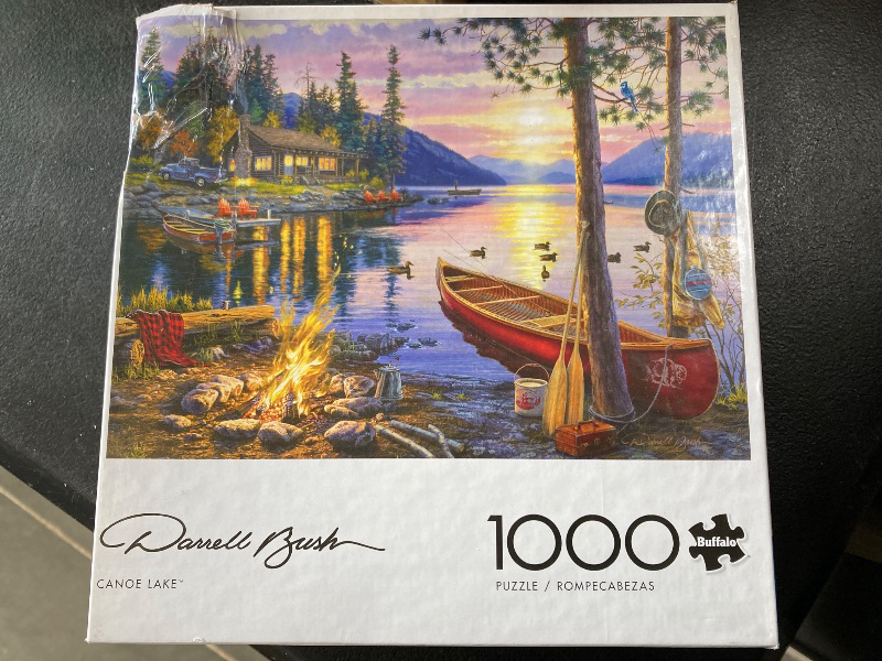 Photo 1 of Buffalo Games - Darrell Bush - Canoe Lake -1000 Piece Jigsaw Puzzle For Adults - Challenging Puzzle Perfect for Game Nights - Finished Puzzle Size is 26.75 x 19.75