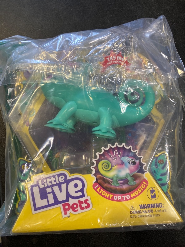 Photo 1 of Little Live Pets - Sunny The Bright Light Chameleon Interactive Color Change Light Up Toy, 30+ Sounds & Emotions, So Many Moods, Repeats Back, Beat Detection (Batteries Included, for Kids Ages 5+)