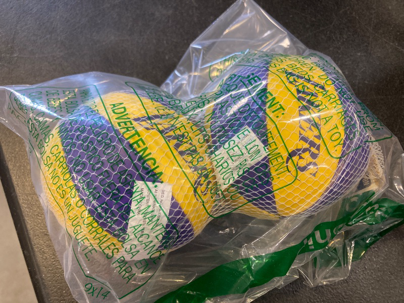 Photo 1 of Franklin Sports NBA Los Angeles Lakers Toy Basketballs - 2 Pack of Kids Soft Mini Basketballs for Over The Door + Indoor Hoops - NBA Fan Shop Kids Soft Toy Balls - (2) Mini Balls Included