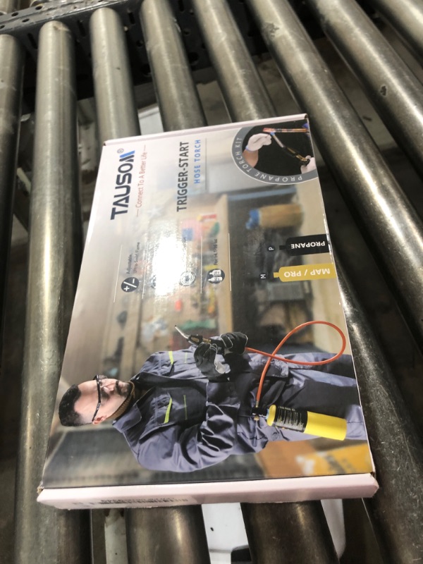 Photo 1 of TAUSOM Propane Torch Hose Kit 3.6Ft, Mapp Map Gas Torch Kit Trigger Start, Adjustable Flame Knob Near Torch Head Stainless Steel, Soldering Torch for Gift-with Hook