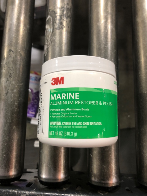 Photo 1 of 3M Marine Aluminum Restorer and Polish, 09020, 18 oz, for Marine Detailing, Remove Heavy Oxidation and Chalking, 1 Tube