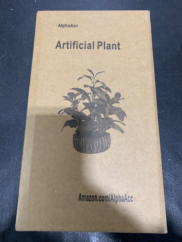 Photo 1 of AlphaAcc Artificial Plants Decor Greenery Fake Succulents Indoor Potted Fake Plant with Rustic Black Clay Planter for Farmhouse Room Bathroom Bedroom Kitchen Office Table Desk Decor