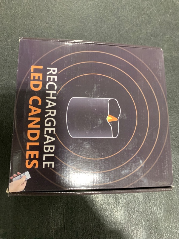 Photo 1 of 12 PCS Rechargeable Candles Flameless Tea Lights with Remote, USB LED Tealights with Timer Flickering Fake Candle, Votive Tea Light for Halloween, Holiday, Christmas, Party, Home Decorations