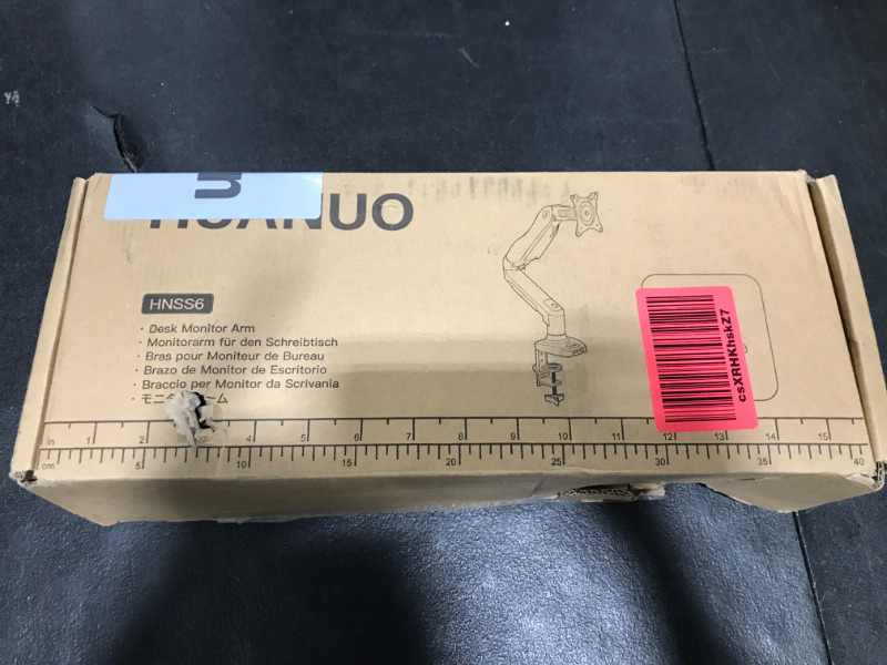 Photo 1 of HUANUO Single Monitor Mount, 13 to 32 Inch Gas Monitor Arm, Adjustable Stand, Vesa Mount with Clamp and Grommet Base - Fits 4.4 to 19.8lbs LCD Computer Monitors