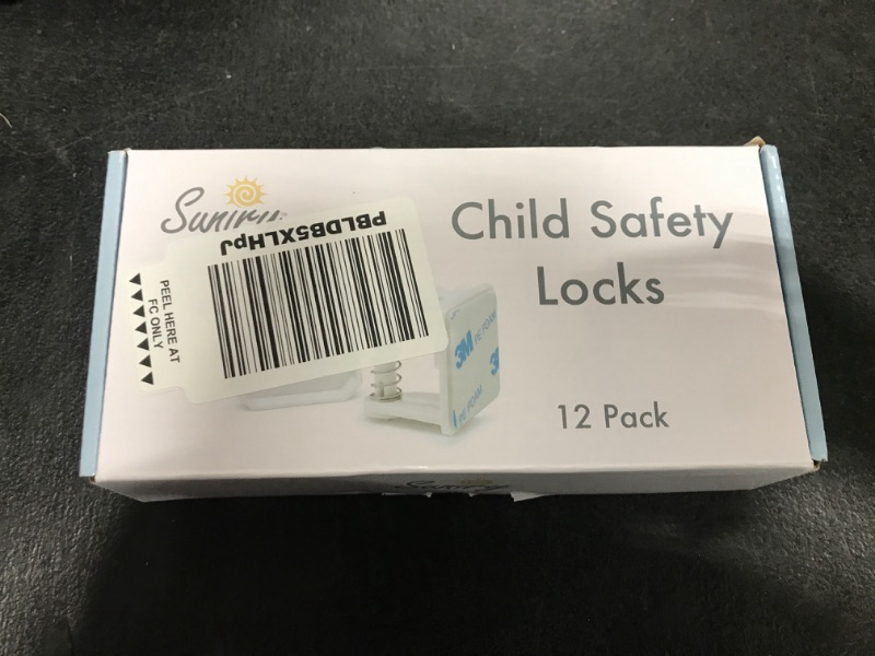 Photo 1 of 12 Pack Cabinet Locks Child Safety | Baby Safety Cabinet Locks NO Drilling 3M Adhesive Baby Proof Drawer Lock Child proofing cabinets latches for Kids Latch for Drawers & Door Child Safety Locks