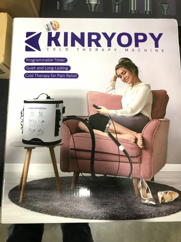 Photo 1 of Cold Therapy Machine with Programmable Timer, Portable Ice Machine for Knee After Surgery, Knee Replacement Recovery System, Cryotherapy Pain Relief w/Compression Pad for,Shoulder, Hip and Ankle