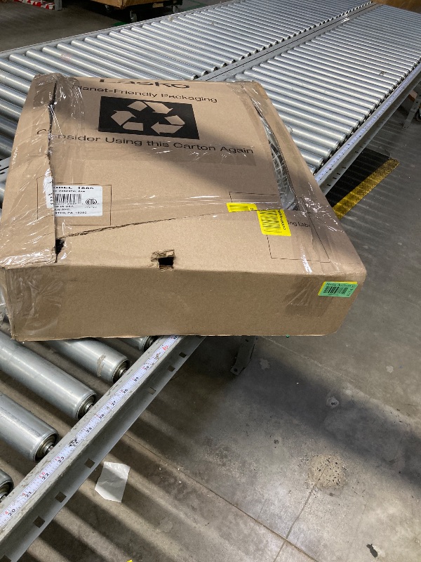 Photo 1 of Lasko Oscillating Pedestal Fan - Lasko Fan with Adjustable Height and 3 Cooling Speeds, Portable, 18", White, 1820