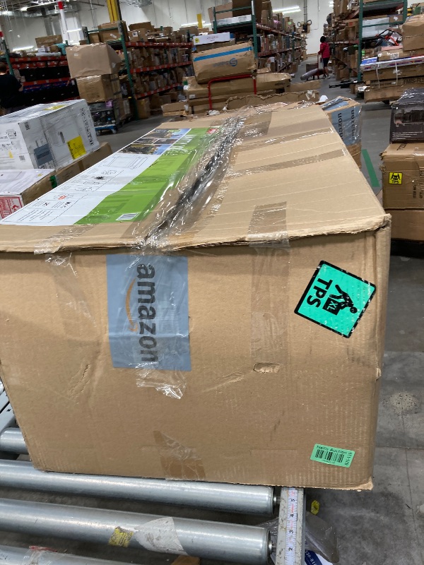 Photo 1 of Keter Unity XL Portable Outdoor Table with Stainless Steel Top for Kitchen Prep and Outdoor Storage Cabinet for Grilling Accessories, Dark Grey