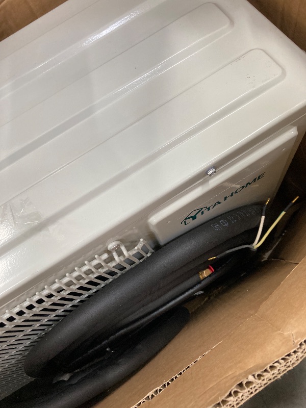 Photo 1 of ***(MISSING PARTS -SELLING AS PARTS) *** 
YITAHOME 12000 BTU Mini Split Air Conditioner Heat Pump System, Wifi Enabled 20 SEER2 115V Inverter Ductless AC Cool Up to 750 Sq. Ft, Compatible with Alexa, Complete Installation Kit, White  ***(BOX RIPPED/TORN)*