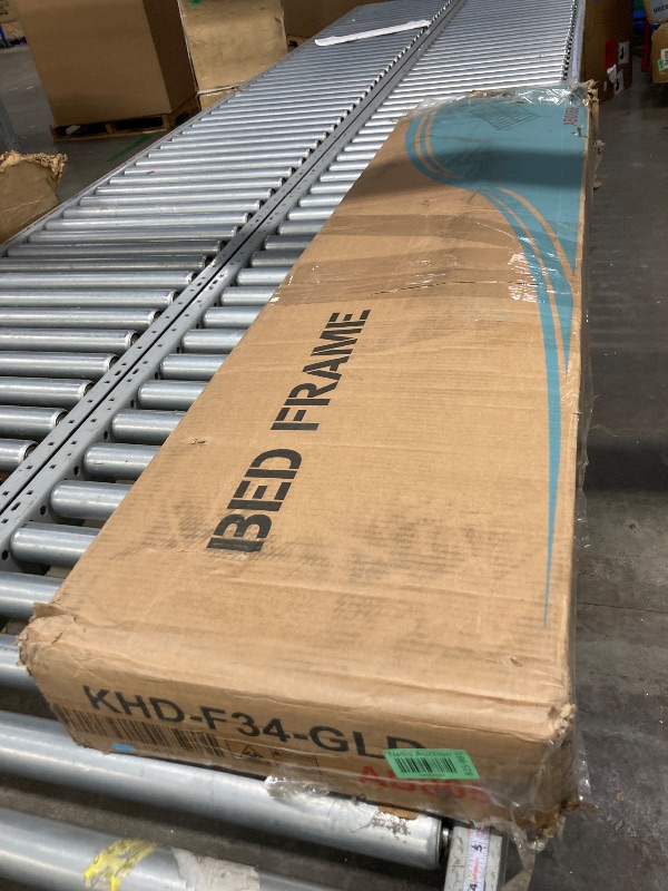 Photo 1 of ***PARTS ONLY***
VECELO 14 inch Full Bed Frame Gold Beds Metal Platform Mattress Foundation with headboard Footboard Steel Slat Support/No Box Spring Needed/Easy Assembly