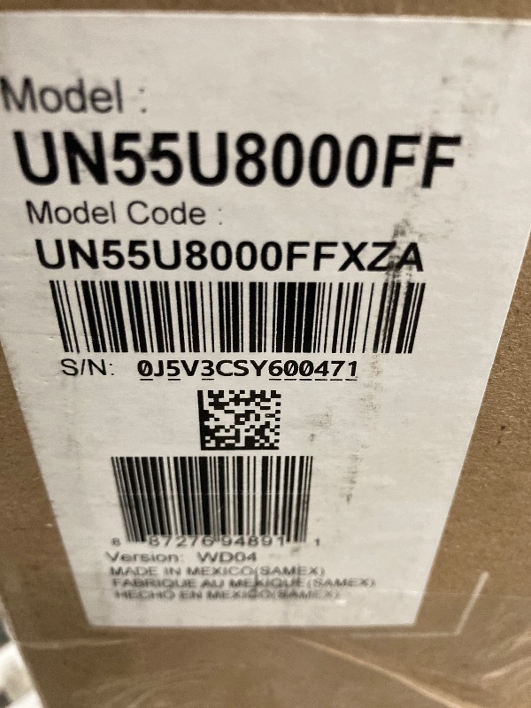 Photo 1 of ***PARTS ONLY/CRACKED SCREEN**Samsung 55-Inch Class Crystal UHD U8000F 4K Smart TV (2025 Model) Endless Free Content, Crystal Processor 4K, MetalStream Design, Knox Security, Alexa Built-in