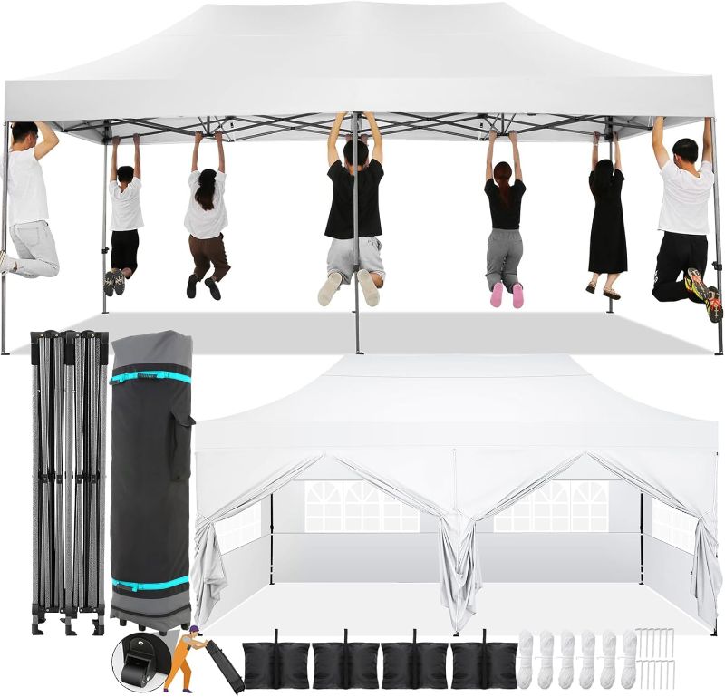 Photo 1 of 
COBIZI 10x20 Pop Up Canopy with 6 Sidewall,Heavy Duty Canopy