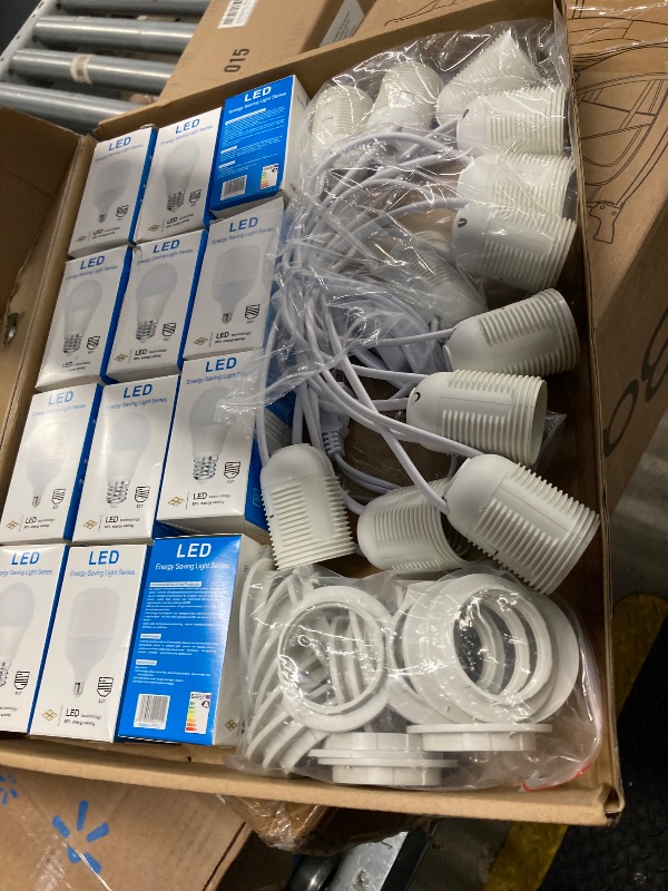 Photo 1 of 12 pack of e27 lightbulbs with cords 