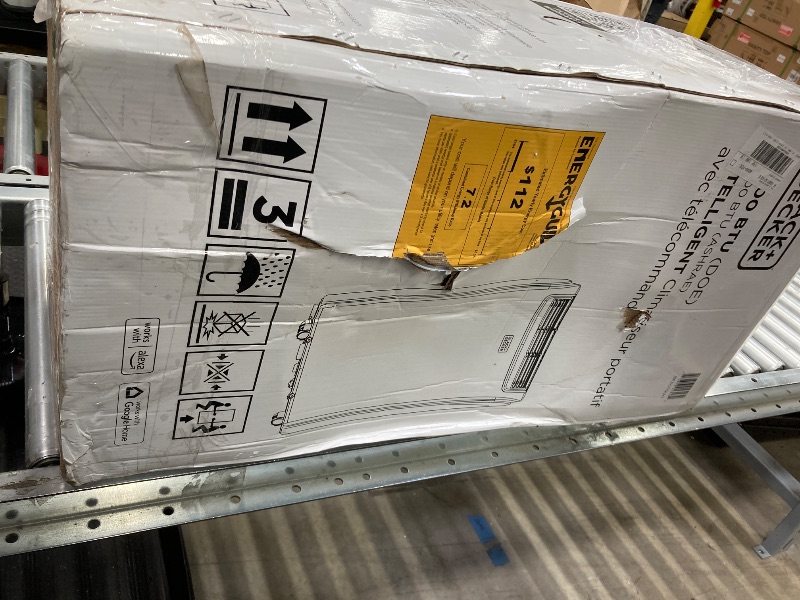 Photo 1 of **MISSING REMOTE AND WINDOW KIT**BLACK+DECKER Smart Portable Air Conditioner, 12,000 BTU for Rooms up to 550 Sq. Ft., Smart Portable AC with Follow Me Remote and Window Kit, BPACT12WT, White