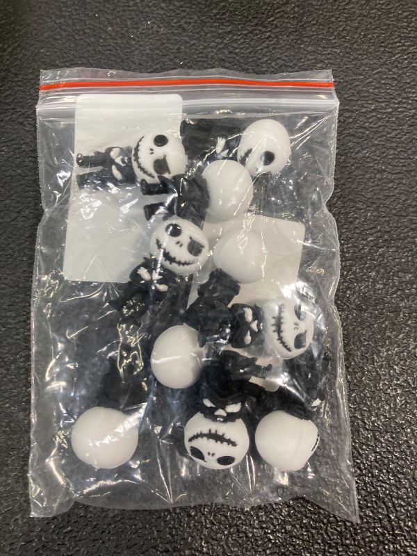 Photo 1 of 10 Pcs 3D Skull Focal Bead Cute Loose Beads Accessory for DIY Keychains Bracelet Necklace Pens Lanyard Making PATTERNS MAY VARY