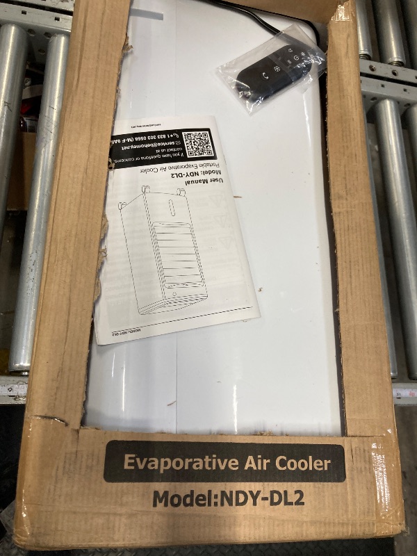 Photo 1 of FANCOLE Windowless Portable Air Conditioners with 6 Ice Packs, 12H Smart Timer for Auto-off, 26Ft Remote, Top Fill Dual Tank, 3Speeds Evaporative Air Cooler, 70°Auto Swing Swamp Cooler Air Conditioner