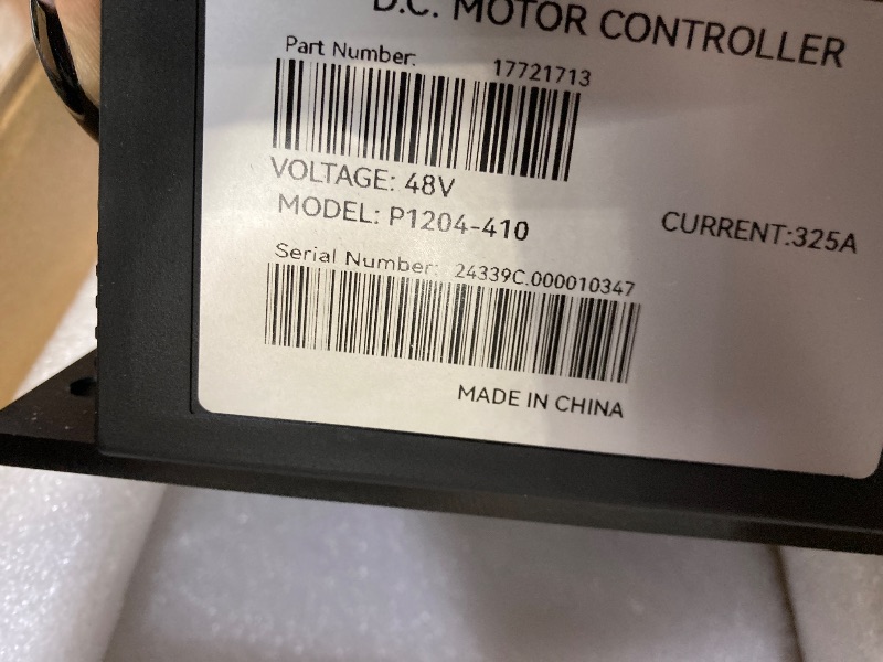 Photo 1 of 1204-410 1204-412 Golf Carts Motor Controller for Curtis EZGO Golf Cart Club Car Speed Controller 5K-0? 48V 325A 300A 225A