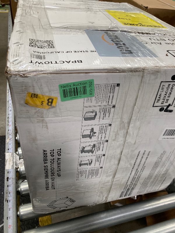 Photo 1 of ***SELLING AS PARTS -NOT WORKING PROPERLY***

BLACK+DECKER 10,000 BTU Portable Air Conditioner for Rooms up to 450 Sq. with Remote Control, White