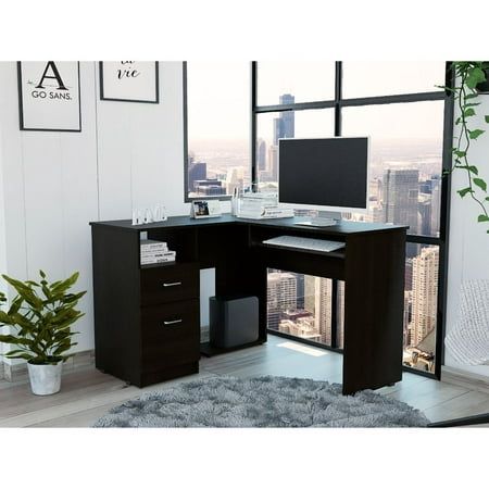 Photo 1 of 47.2 in. D X 30.4 in. H, 41.3 in. W X Laminate, Black
