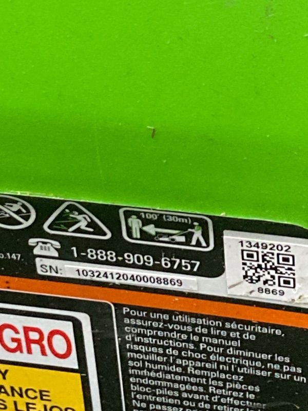 Photo 1 of ***(ITEM AS SHOWN IN BOX, USED, MISSING PIECES, DIRTY/GRASS RESIDUE ON EQUIPMENT, SOME SCUFFS/SCRATCHES, NOT TESTED)*** 

Greenworks 48V (2x24V) 17" Brushless Mower+12" String Trimmer +320CFM (2) 4.0Ah 