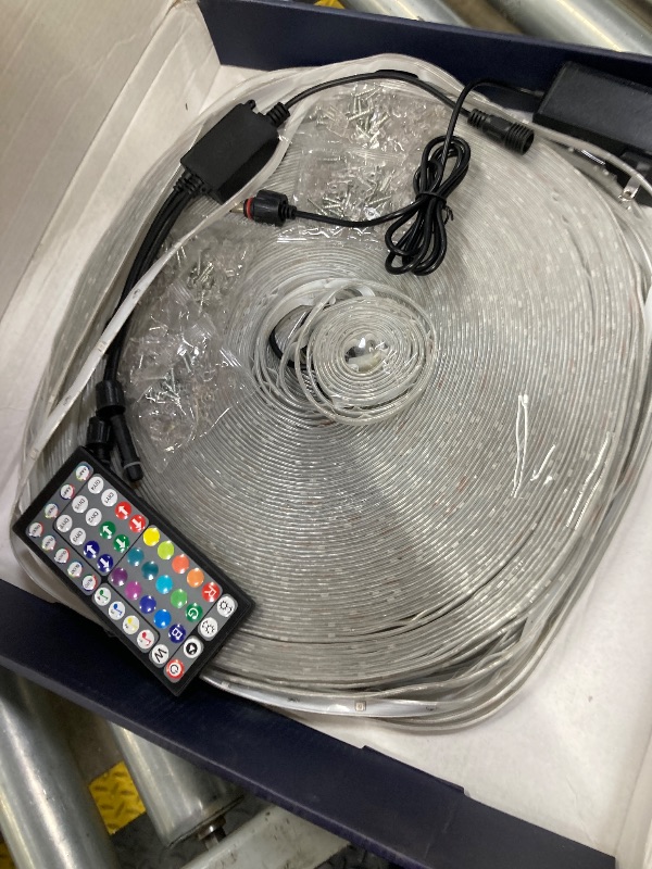 Photo 1 of ***REMOTE NOT WORKING**zoegi 500ft Outdoor LED Strip Lights Waterproof,Music Sync RGB IP68 Outside Led Light Strips Waterproof with App and Remote,Exterior Led Rope Lights for Deck,Balcony,Roof,Garden,Pool (500FT)