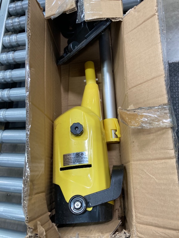 Photo 1 of **PARTS ONLY/MISSING PARTS/NO POWER CORD**Efurden Cordless Pool Vacuum, Handheld Pool Vacuum with Running Time up to 60-Minutes for Above Ground Pools, Spas and Hot Tubs, Yellow
