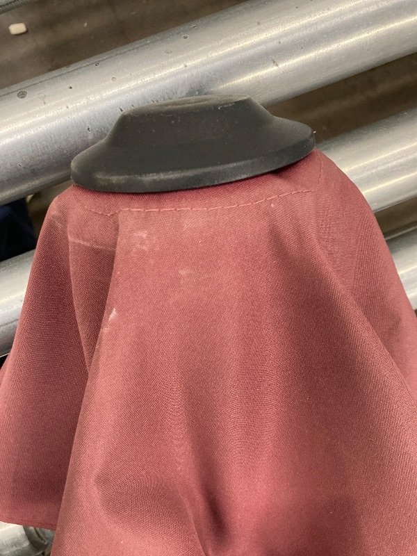 Photo 1 of ***MISSING POLE ***
JUSTLET 7.5FT OutdoorPatio Market Umbrella, Burgundy ***(NO POLE, NOT IN PACKAGING, NOT IN BOX)***