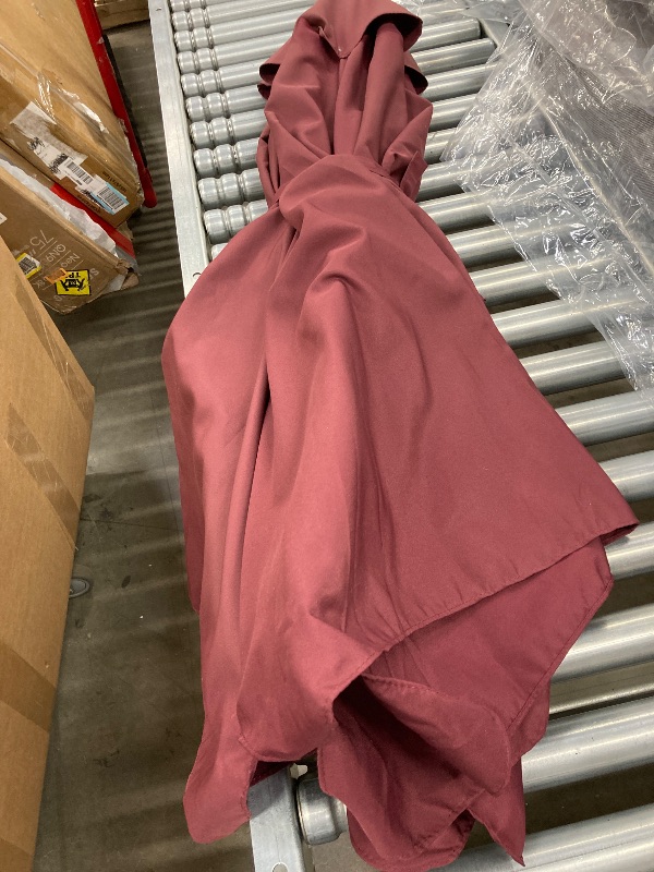 Photo 1 of ***MISSING POLE ***
JUSTLET 7.5FT OutdoorPatio Market Umbrella, Burgundy ***(NO POLE, NOT IN PACKAGING, NOT IN BOX)***