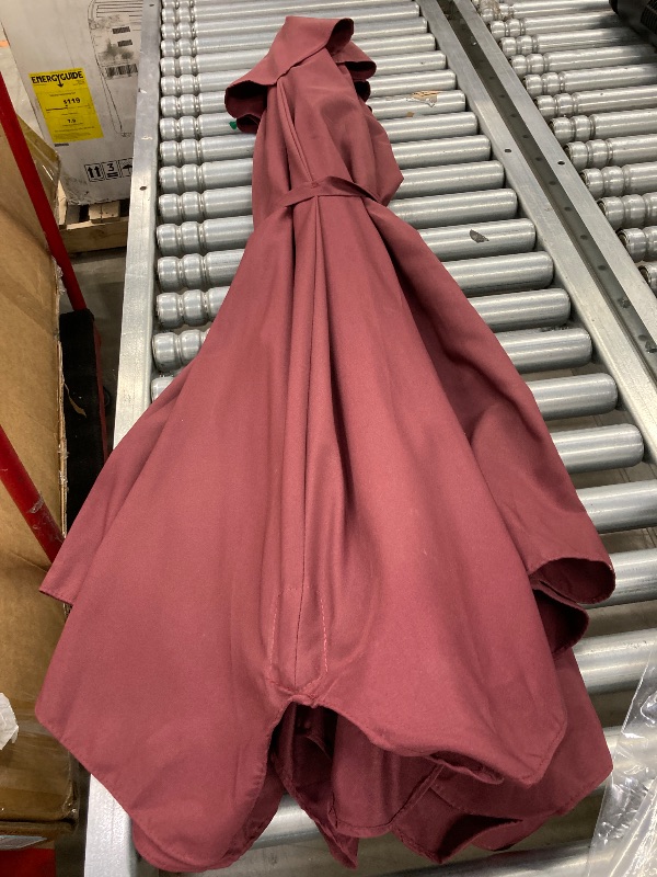 Photo 1 of ***MISSING POLE ***
JUSTLET 7.5FT OutdoorPatio Market Umbrella, Burgundy ***(NO POLE, NOT IN PACKAGING, NOT IN BOX)***