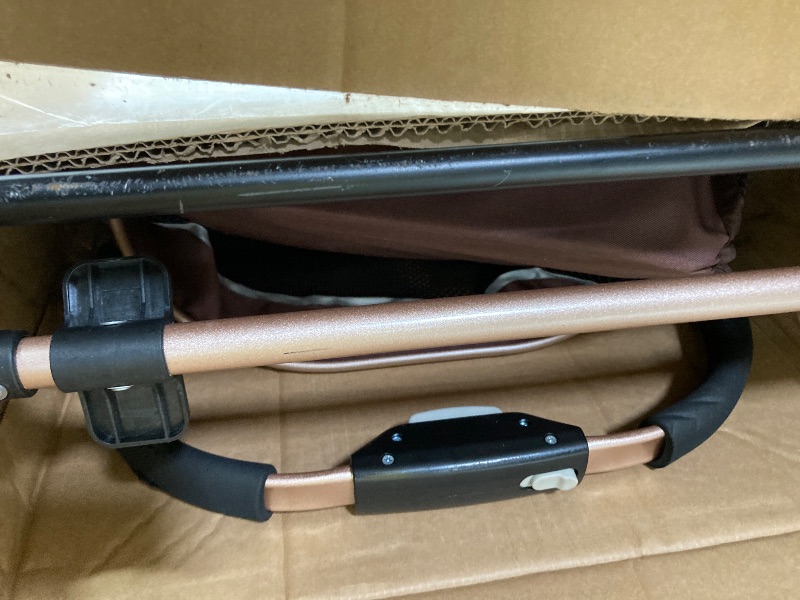 Photo 1 of  ***(SELLING AS PARTS ONLY***MISSING PIECES, USED/SCUFFS, SCRATCHES ON FRAME)***  Costway High Landscape Baby Stroller Pushchair with Expandable & Footmuff Canopy 20 lbs 0-3 Years bronze 
