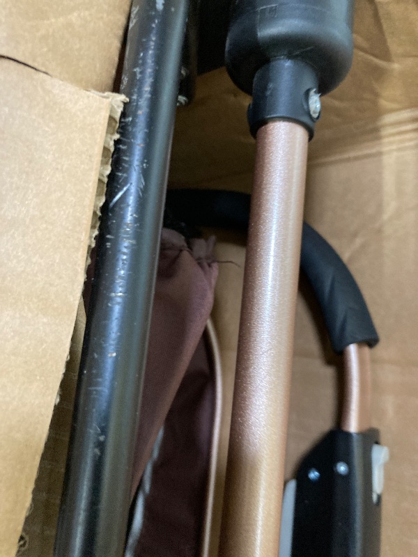 Photo 1 of  ***(SELLING AS PARTS ONLY***MISSING PIECES, USED/SCUFFS, SCRATCHES ON FRAME)***  Costway High Landscape Baby Stroller Pushchair with Expandable & Footmuff Canopy 20 lbs 0-3 Years bronze 
