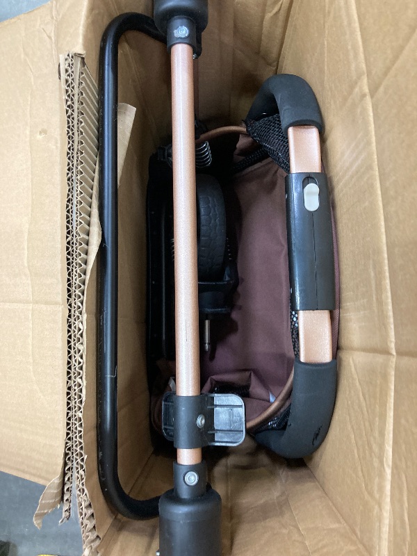 Photo 1 of  ***(SELLING AS PARTS ONLY***MISSING PIECES, USED/SCUFFS, SCRATCHES ON FRAME)***  Costway High Landscape Baby Stroller Pushchair with Expandable & Footmuff Canopy 20 lbs 0-3 Years bronze 
