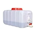 Photo 1 of 100 Gallon Plastic Water Storage Tank Large Water Container Suitable For Travel Hiking RV Emergency Situations With Faucet (Size 17L)