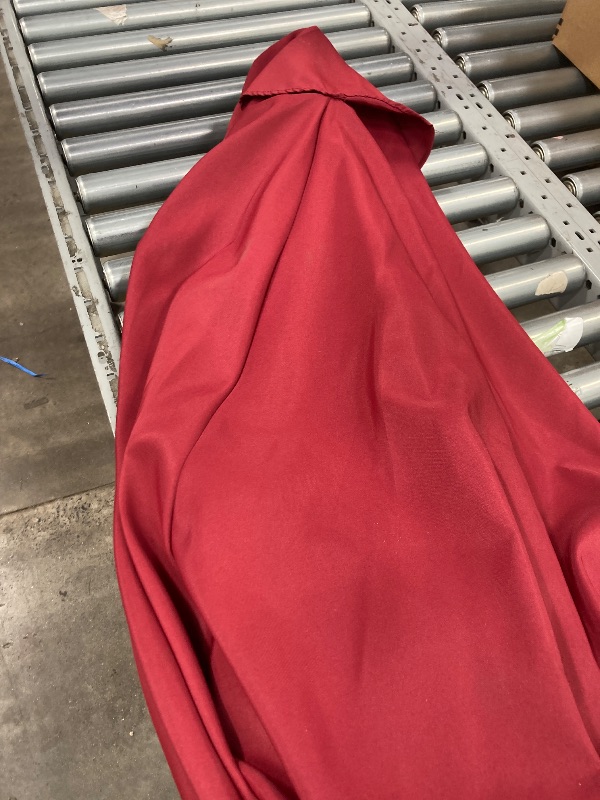 Photo 1 of **PARTS ONLY**red burgandy outdoor umbrella
