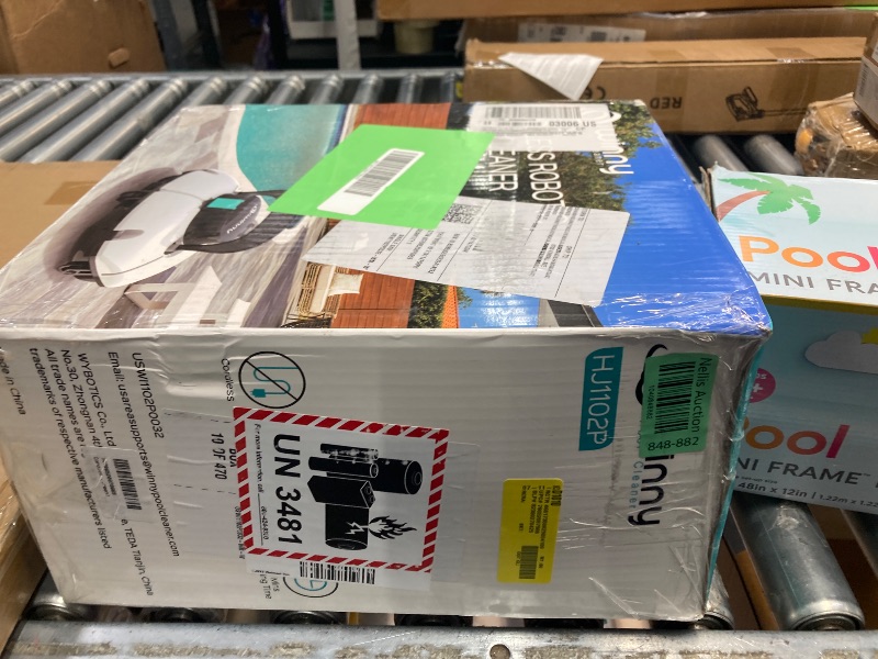 Photo 1 of (2025 Upgrade) Cordless Robotic Pool Cleaner, Winny Pool Cleaner Automatic Pool Vacuum with Dual Filters, 80 Mins Runtime, Ideal for Flat Above Pools up to 645 Sq.ft (White and Green)

