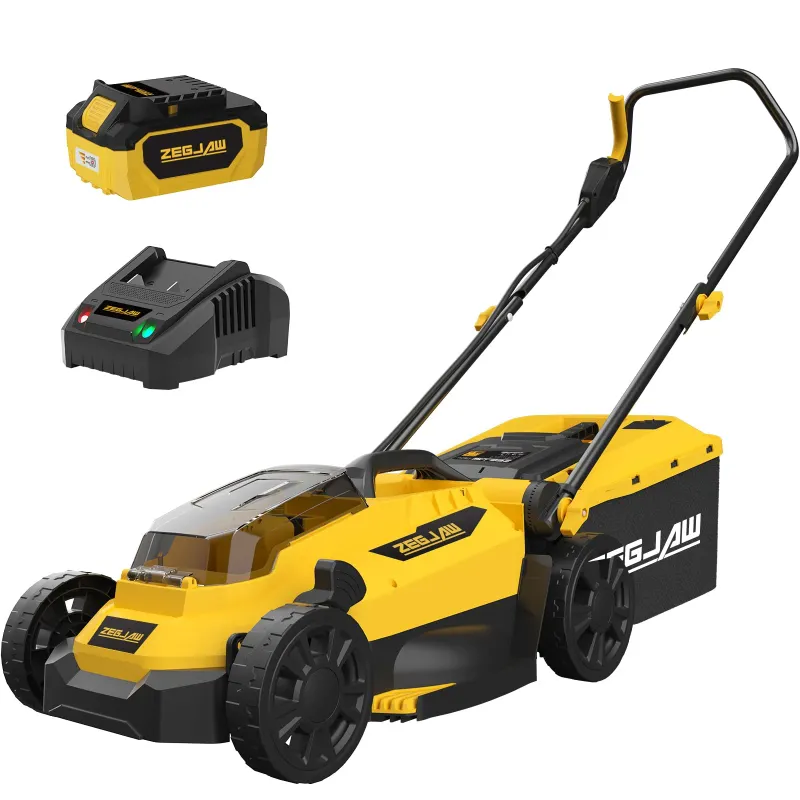 Photo 1 of ***PARTS ONLY***
ZEGJAW Lawn Mower Cordless,13-Inch Electric Lawn Mower with 4.0Ah Battery and Charger, 2-in-1 Electric Mower with 5-Position Height Adjustment