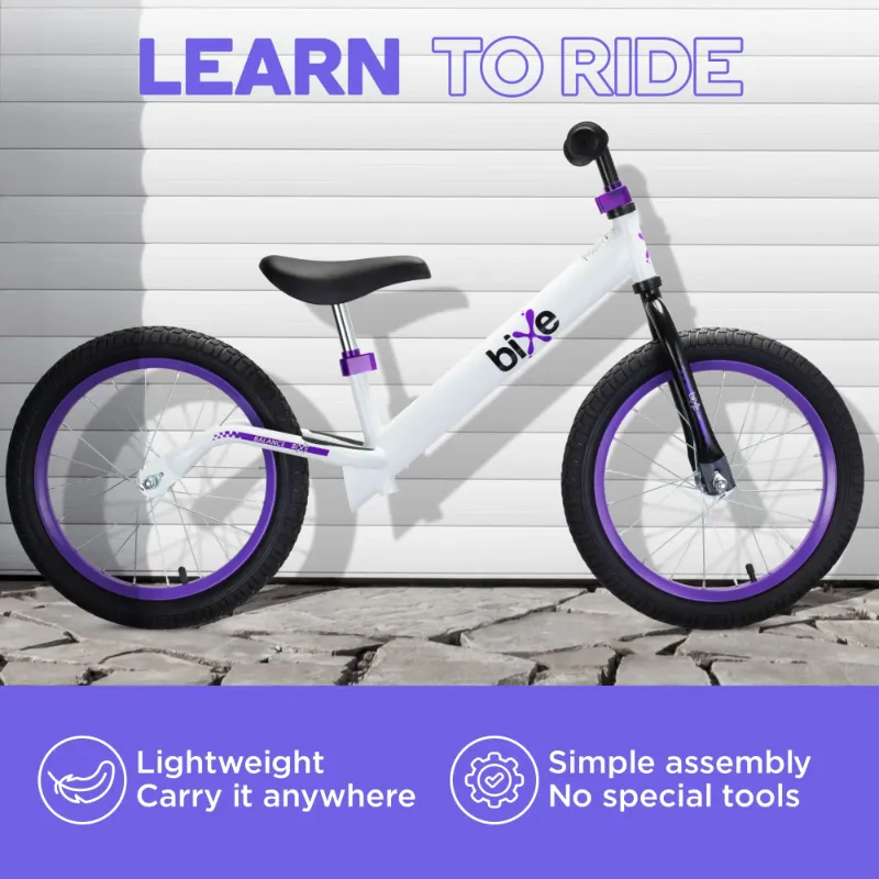 Photo 1 of **MISSING PARTS/HARDWARE**Bixe 16" Pro Balance Bike for for Big Kids 5 to 9 Years Old (Violet)
