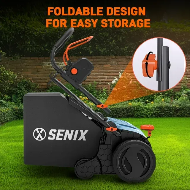 Photo 1 of ***PARTS ONLY***
SENIX Corded Dethatcher/Scarifier 2 in 1, 15" 13Amp, 5-Position Adjustment with Collection Bag, SCE13-M