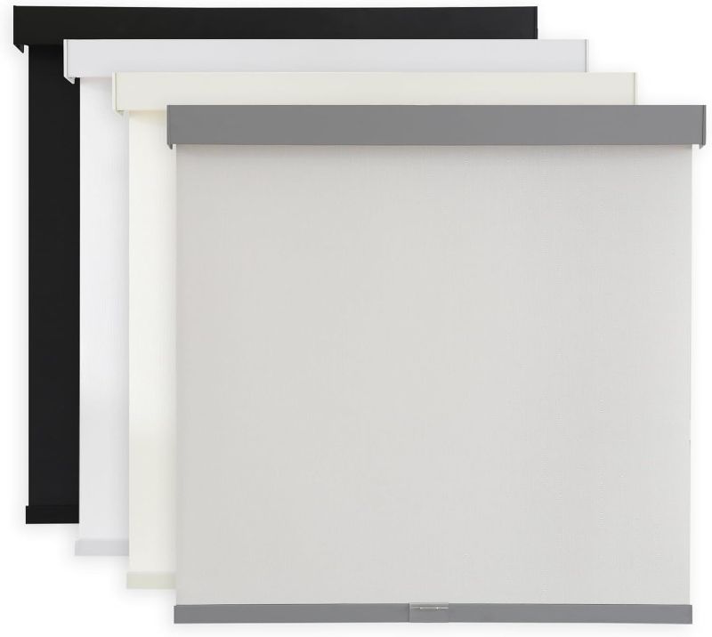 Photo 1 of 
AOSKY Light Filtering Roller Shades Cordless Blinds for Windows, Free-Stop Shades with Valance, 99% Blackout, Thermal Insulated Fabric